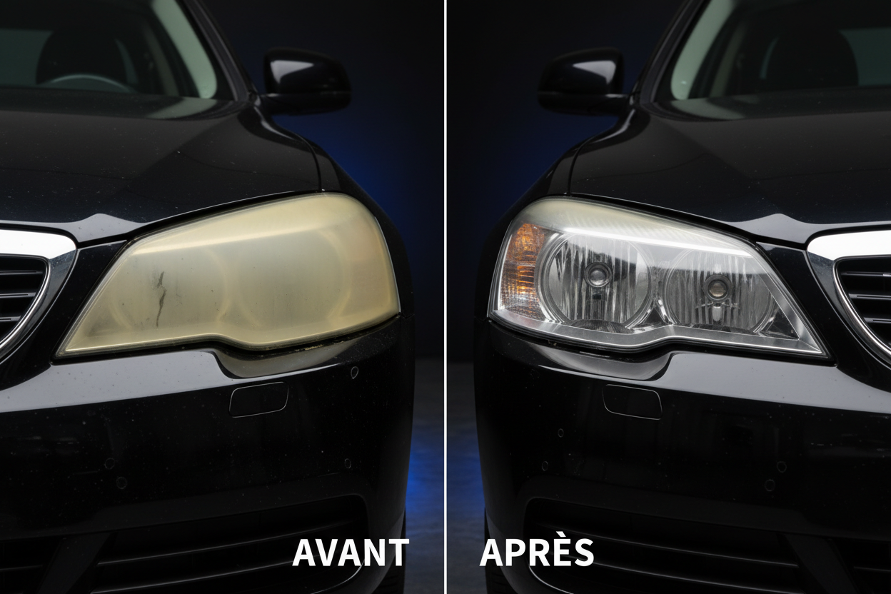 Avant/Après Phare ClearDrive